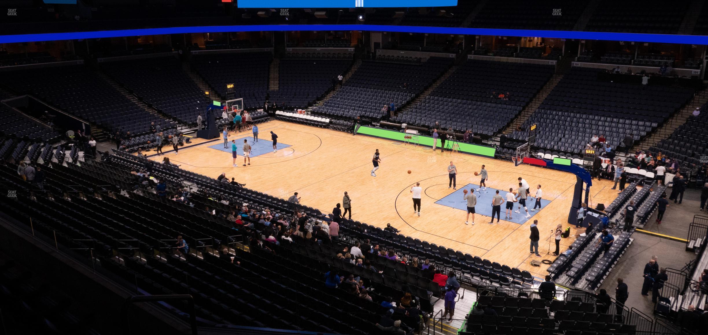 Seating view for FedExForum Section Pinnacle Club 14