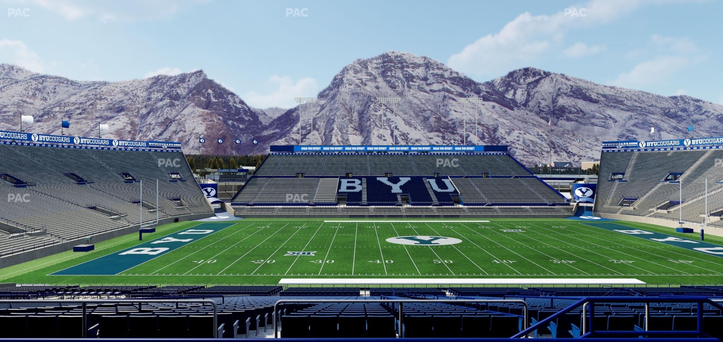 Seating view for LaVell Edwards Stadium Section 106