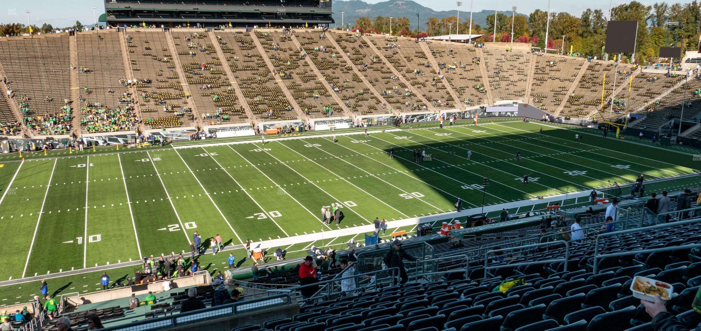 Seating view for Autzen Stadium Section 34 Public Reserve