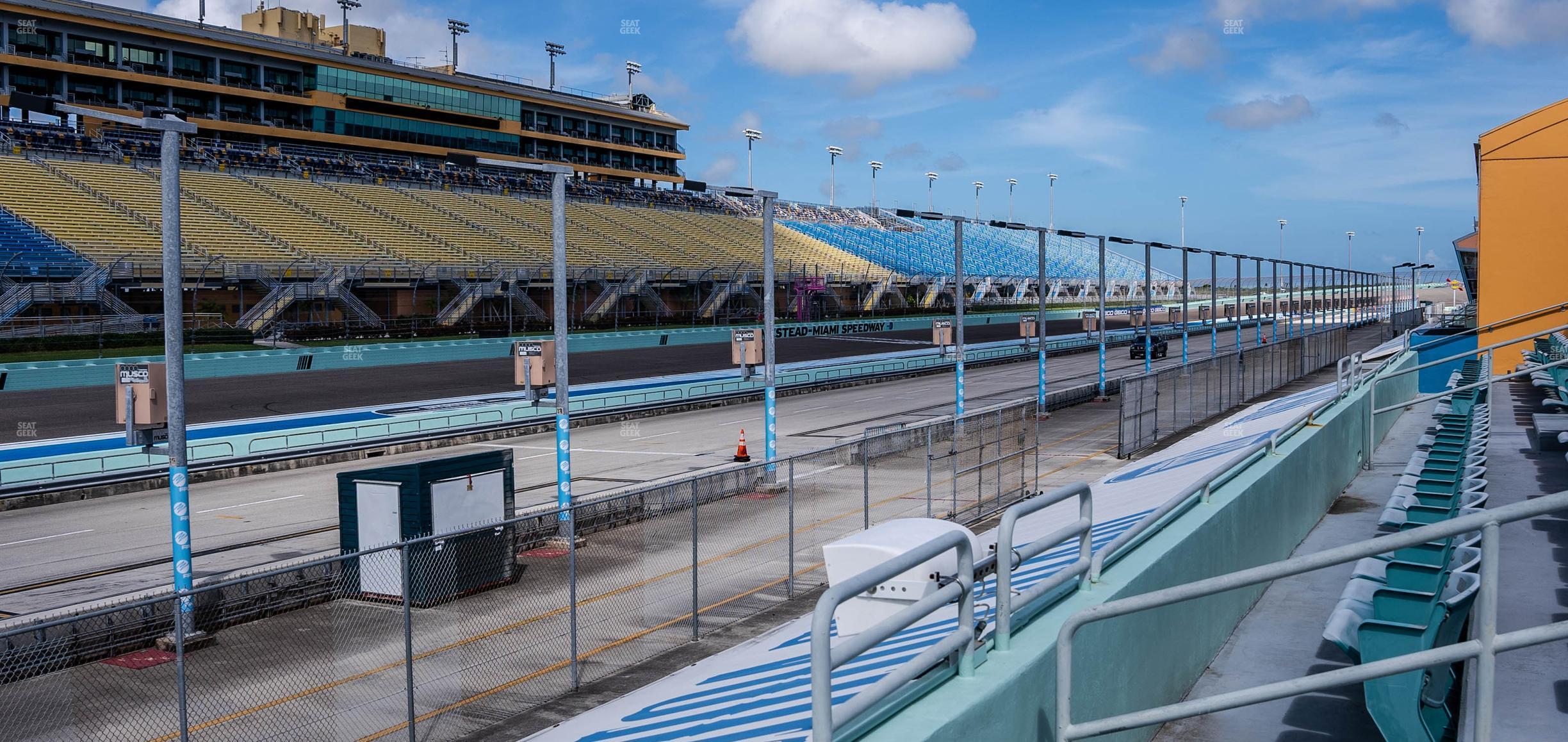 Seating view for Homestead-Miami Speedway Section Pit Road Cabana 6