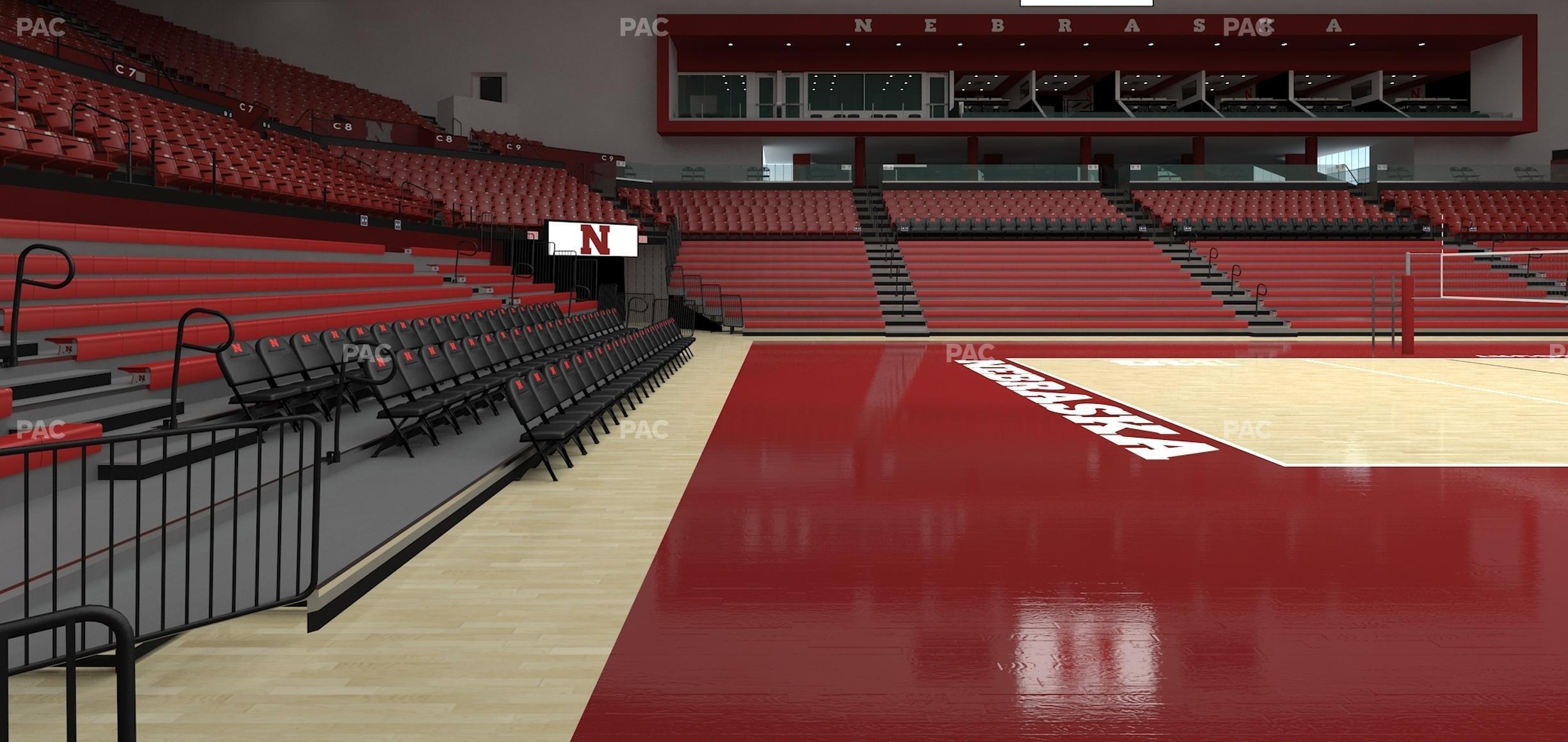 Seating view for Bob Devaney Sports Center Section A 2