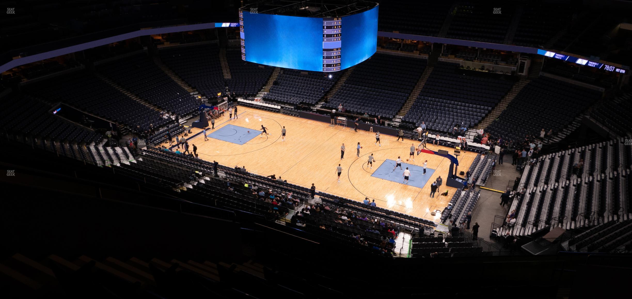 Seating view for FedExForum Section 227