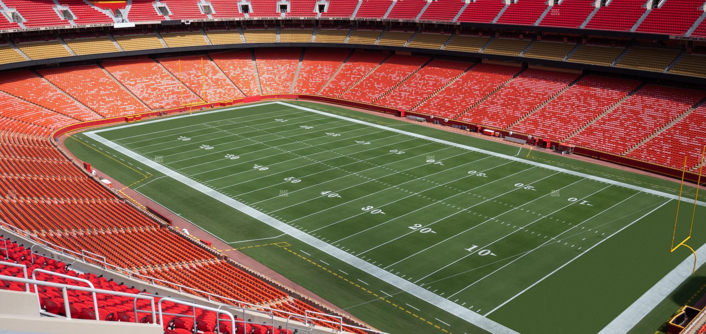 Seating view for GEHA Field at Arrowhead Stadium Section 318