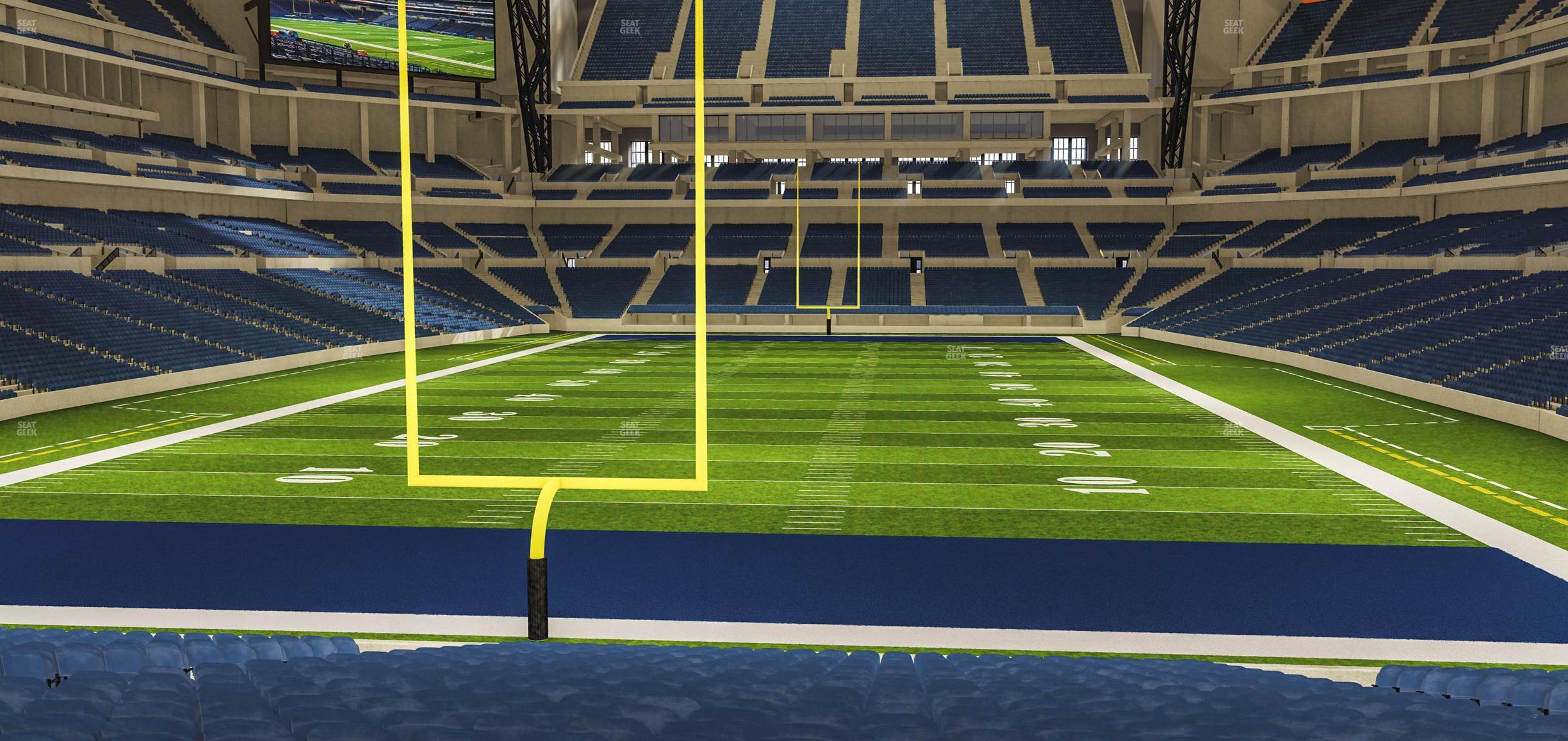 Seating view for Lucas Oil Stadium Section 153