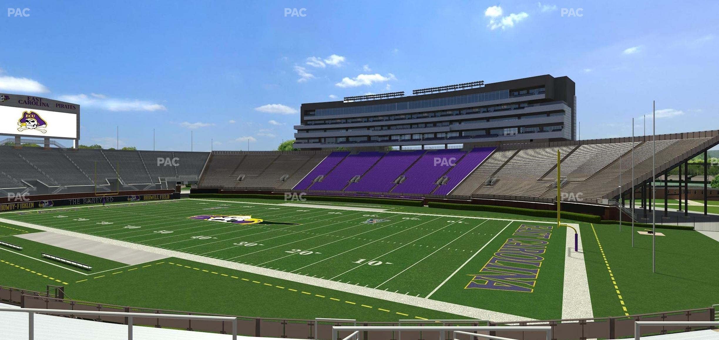 Seating view for Dowdy-Ficklen Stadium Section 13