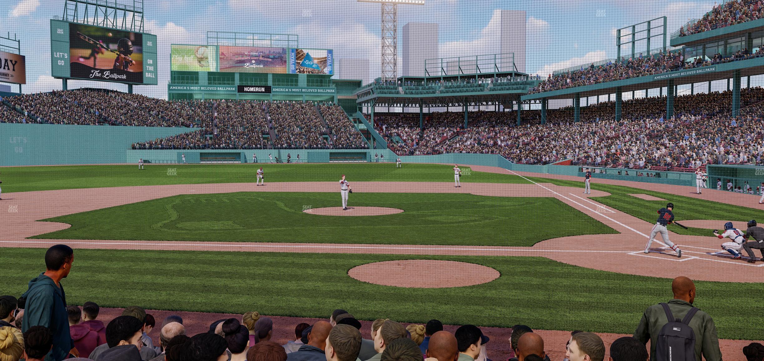 Seating view for Fenway Park Section Field Box 55