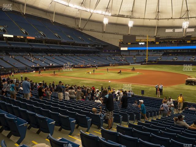 Seating view for Tropicana Field Section 124