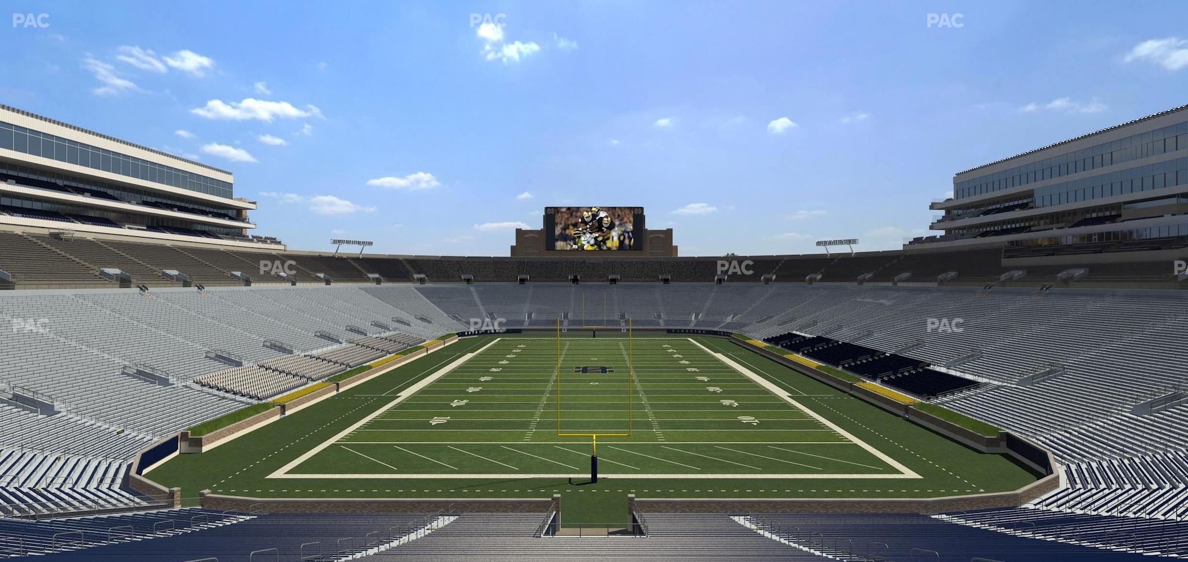 Seating view for Notre Dame Stadium Section 101