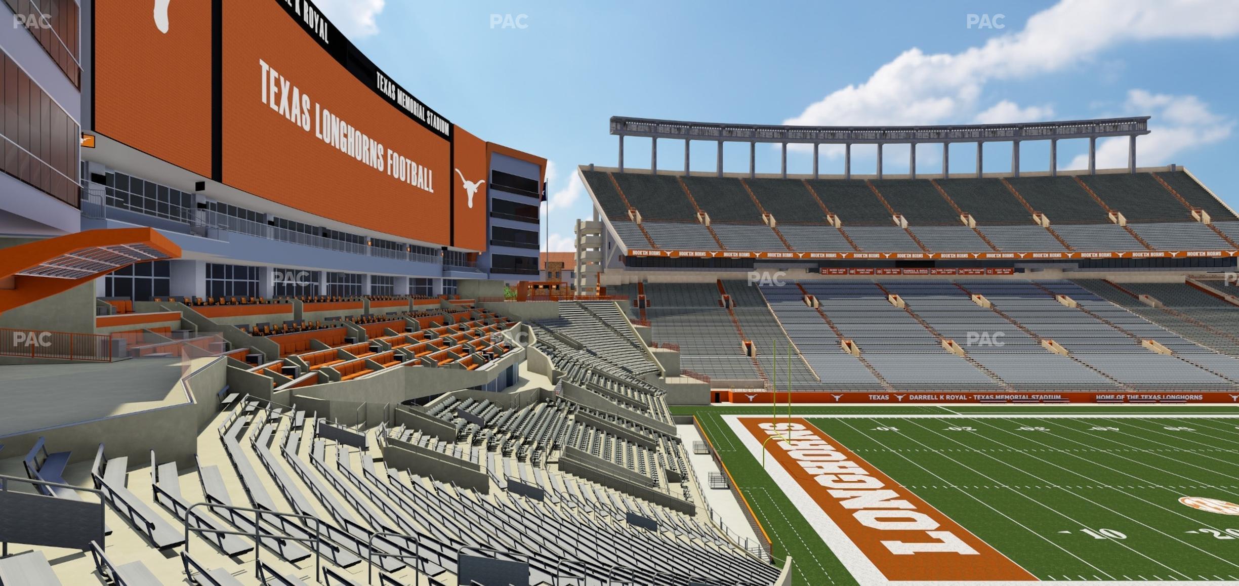 Seating view for Darrell K Royal - Texas Memorial Stadium Section Sro