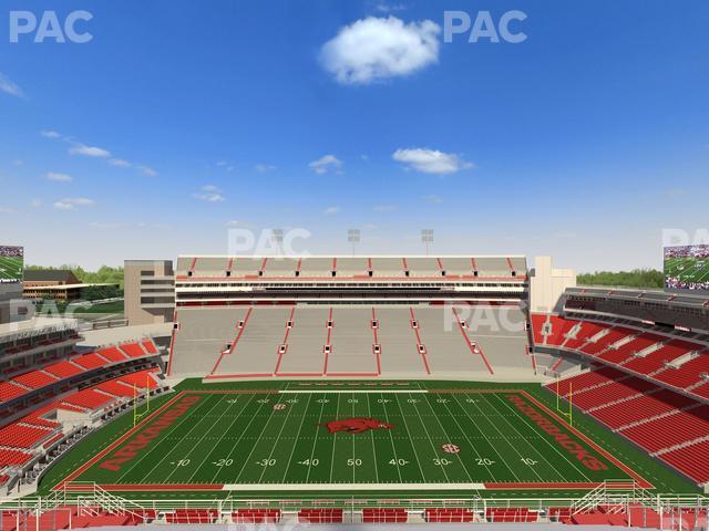 Seating view for Razorback Stadium Section 504