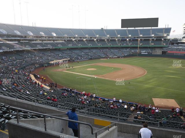 Seating view for Oakland Coliseum Section 208