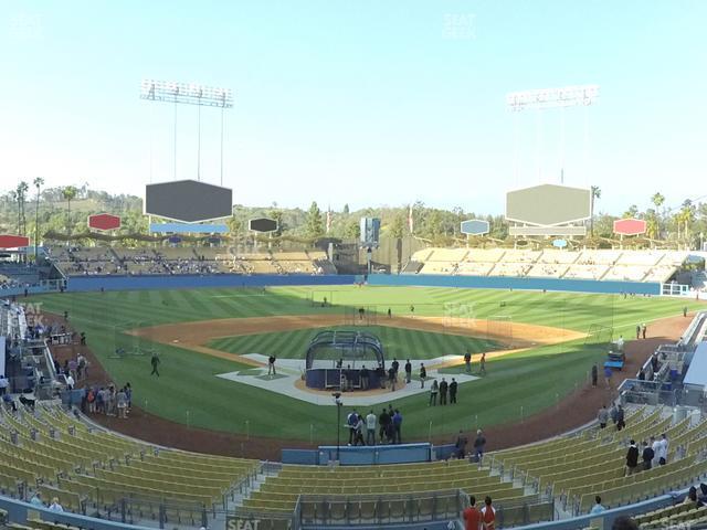 Seating view for Dodger Stadium Section 102 Lg