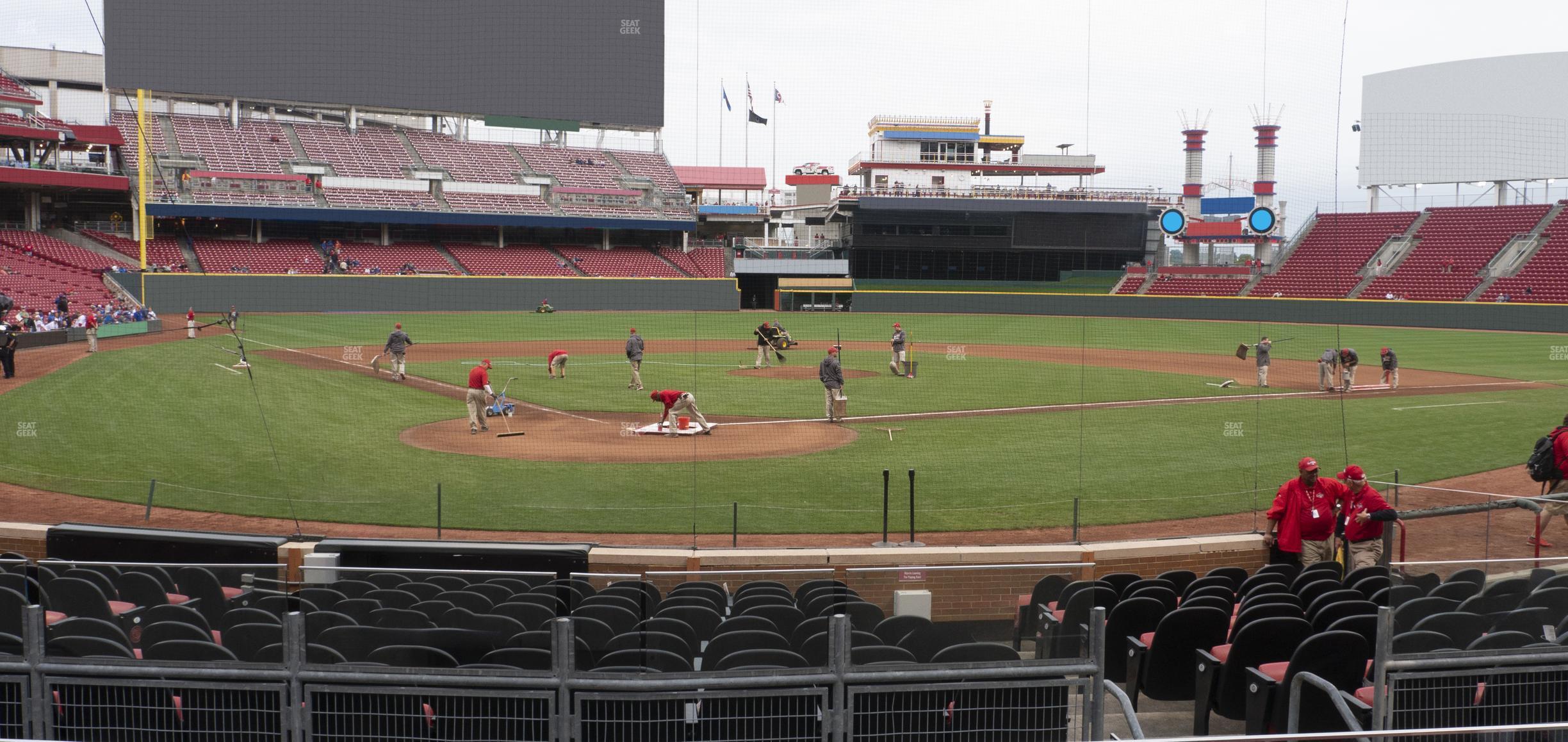 Seating view for Great American Ball Park Section Scout Box 24