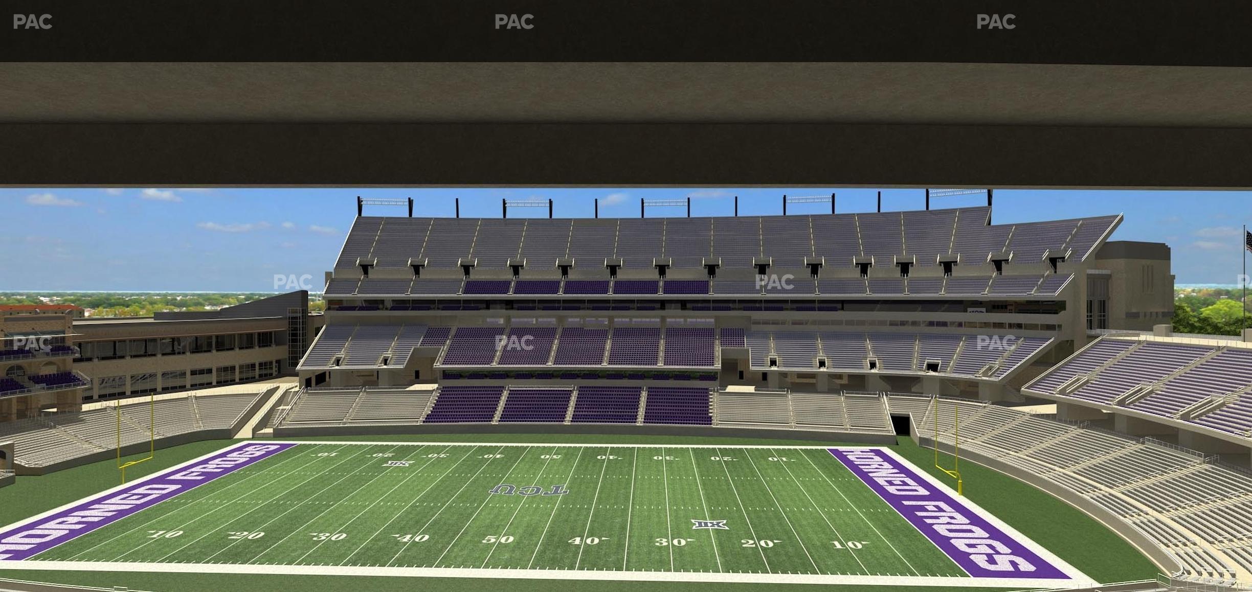 Seating view for Amon G. Carter Stadium Section 233