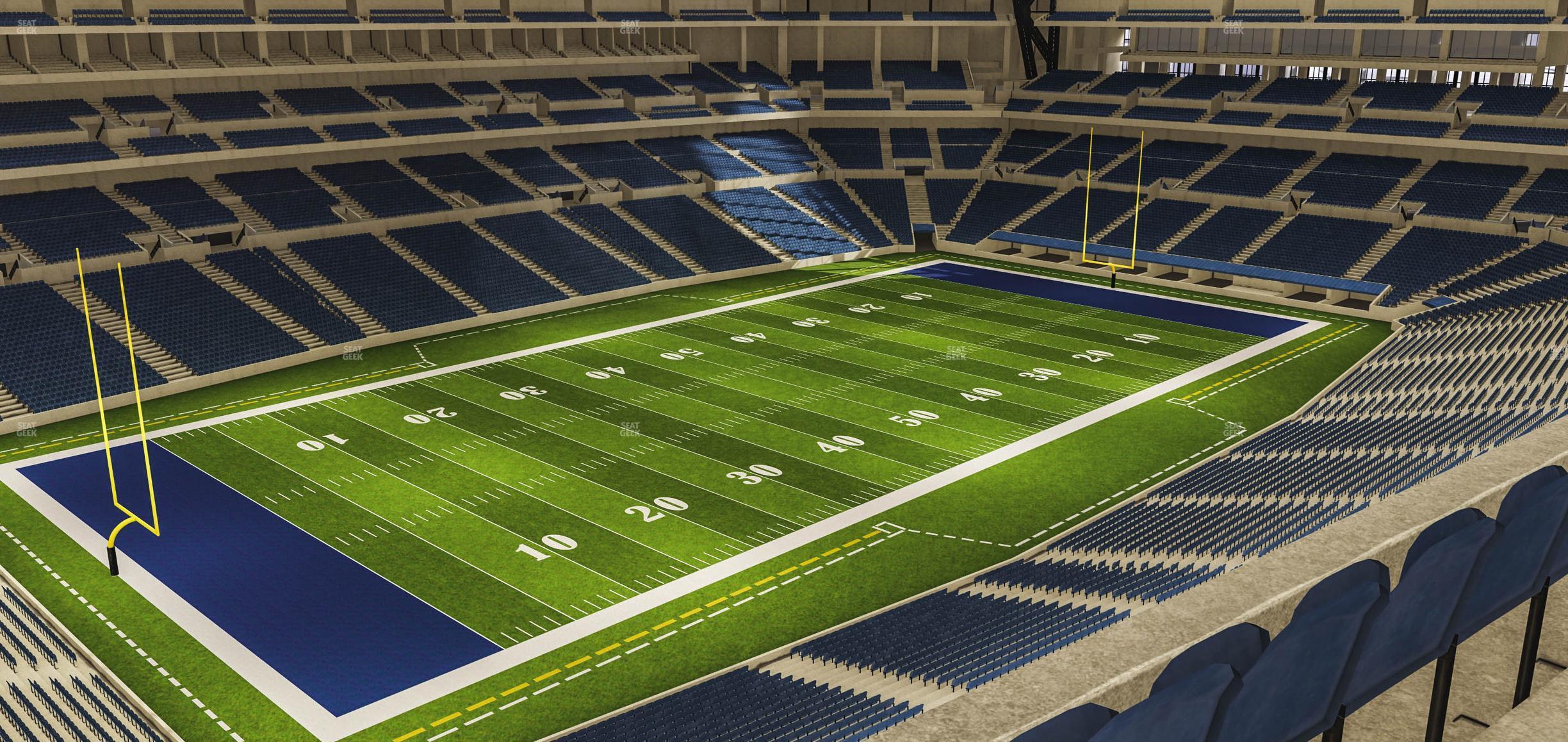 Seating view for Lucas Oil Stadium Section 546