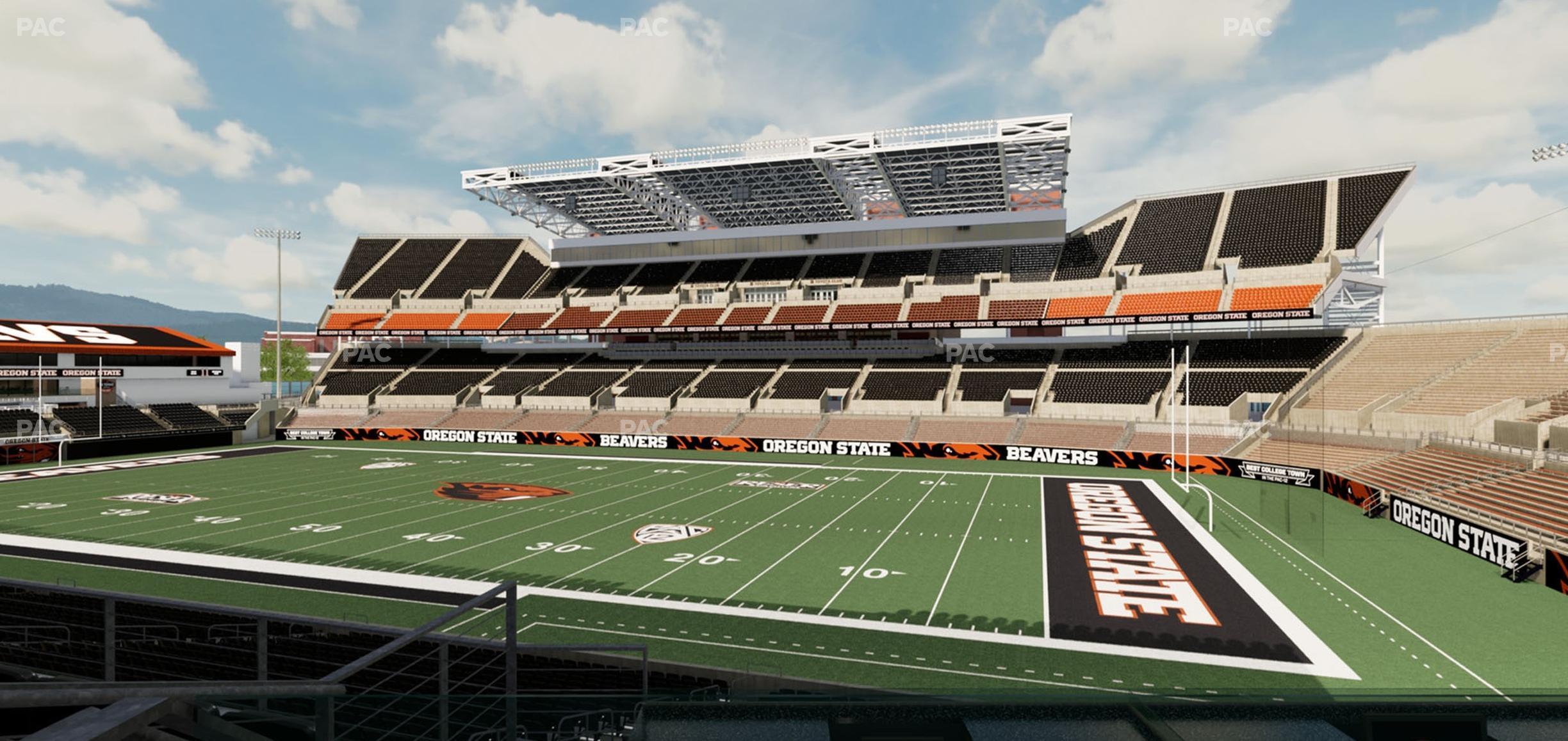 Seating view for Reser Stadium Section West Loge 20