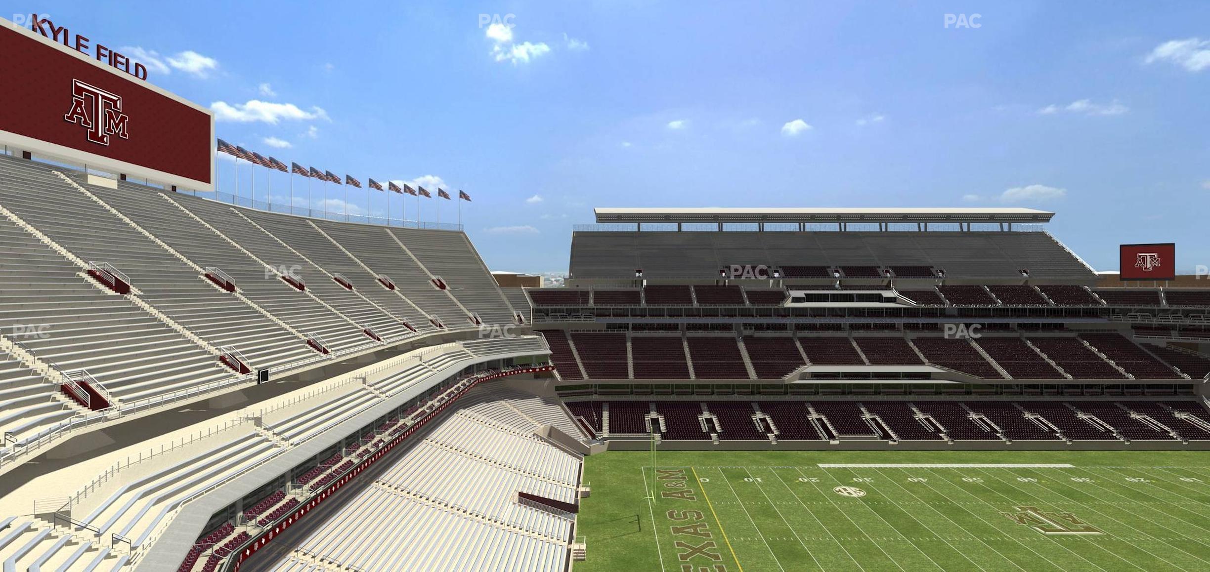 Seating view for Kyle Field Section 339