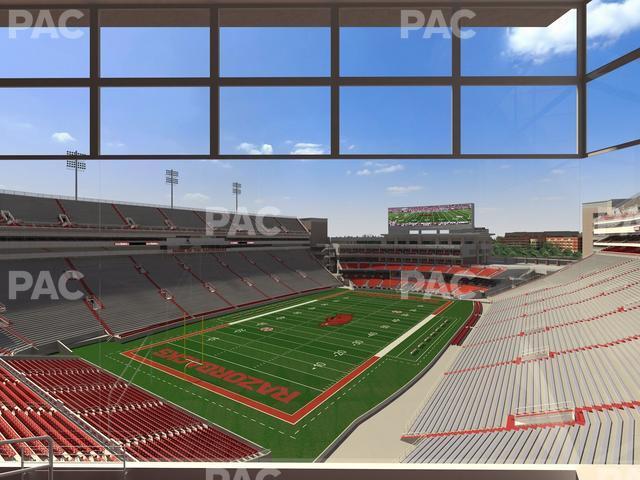 Seating view for Razorback Stadium Section 476