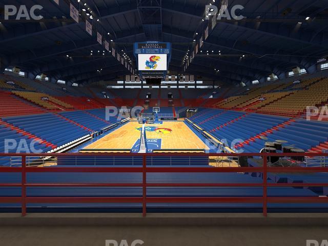 Seating view for Allen Fieldhouse Section Ga Seating