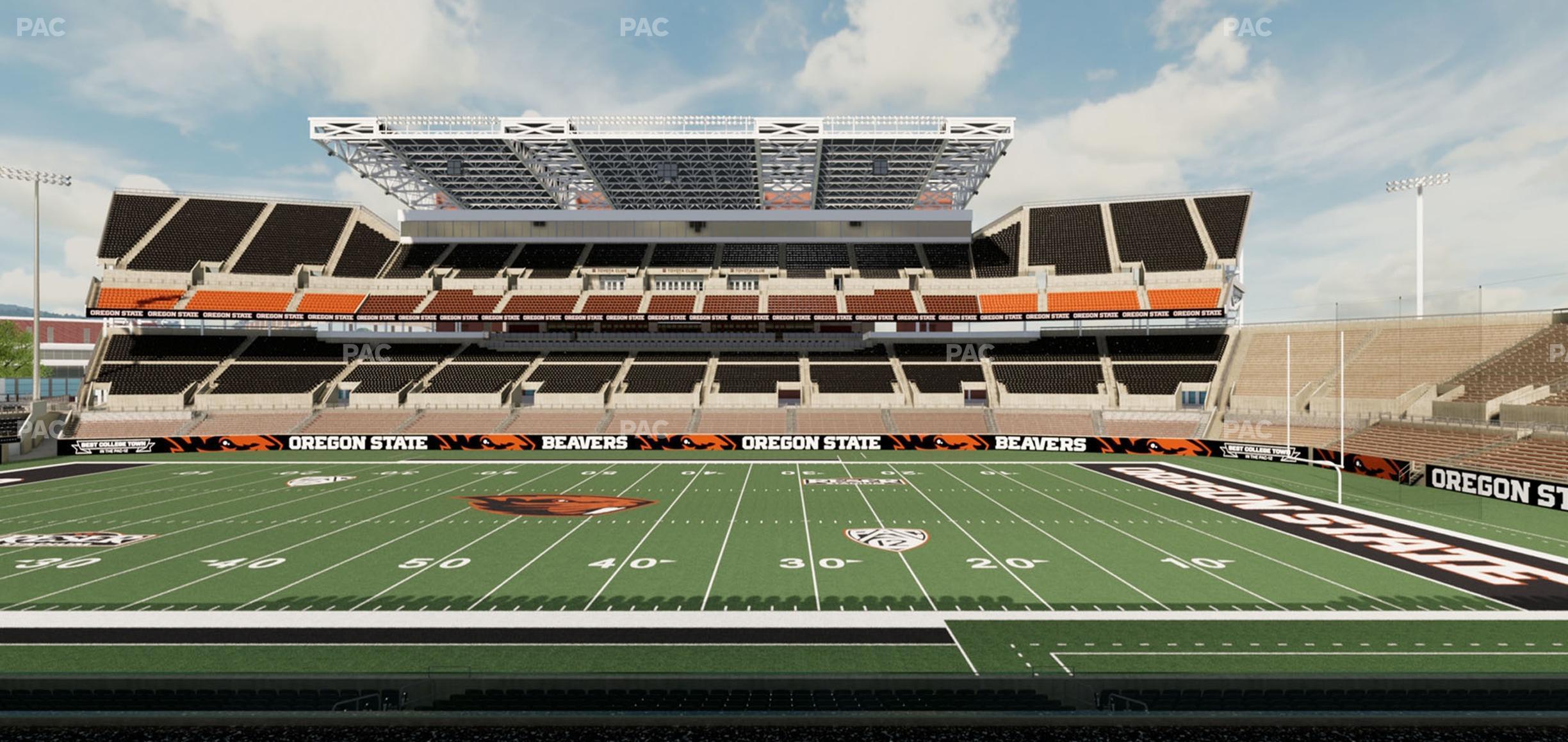 Seating view for Reser Stadium Section Box 7