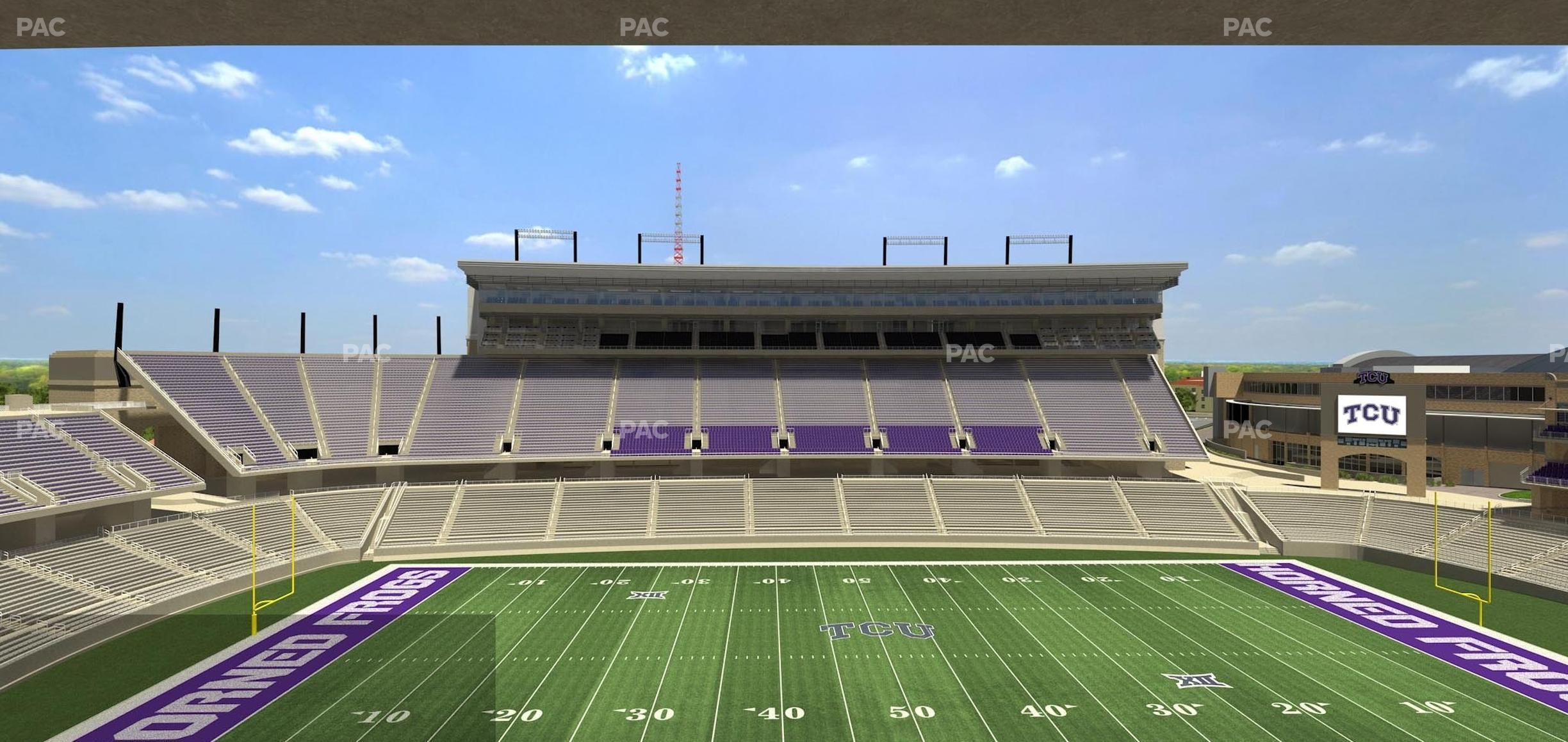 Seating view for Amon G Carter Stadium Section Champions Suite 11