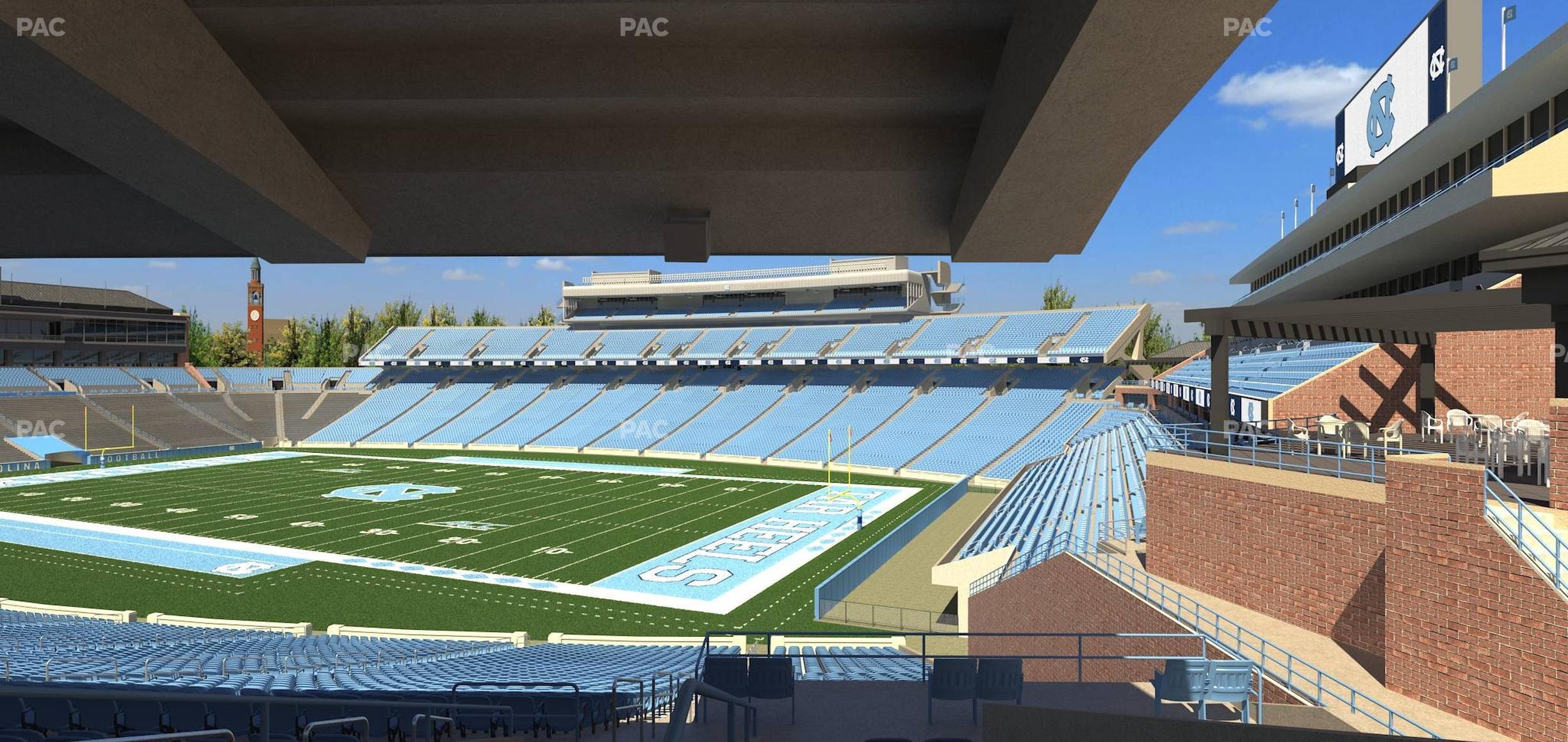 Seating view for Kenan Memorial Stadium Section 131