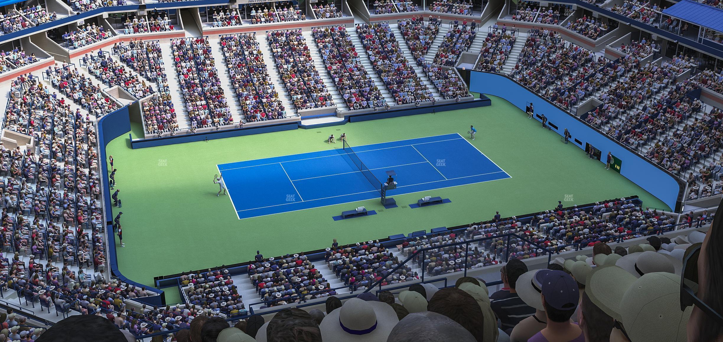 Seating view for Arthur Ashe Stadium Section 329