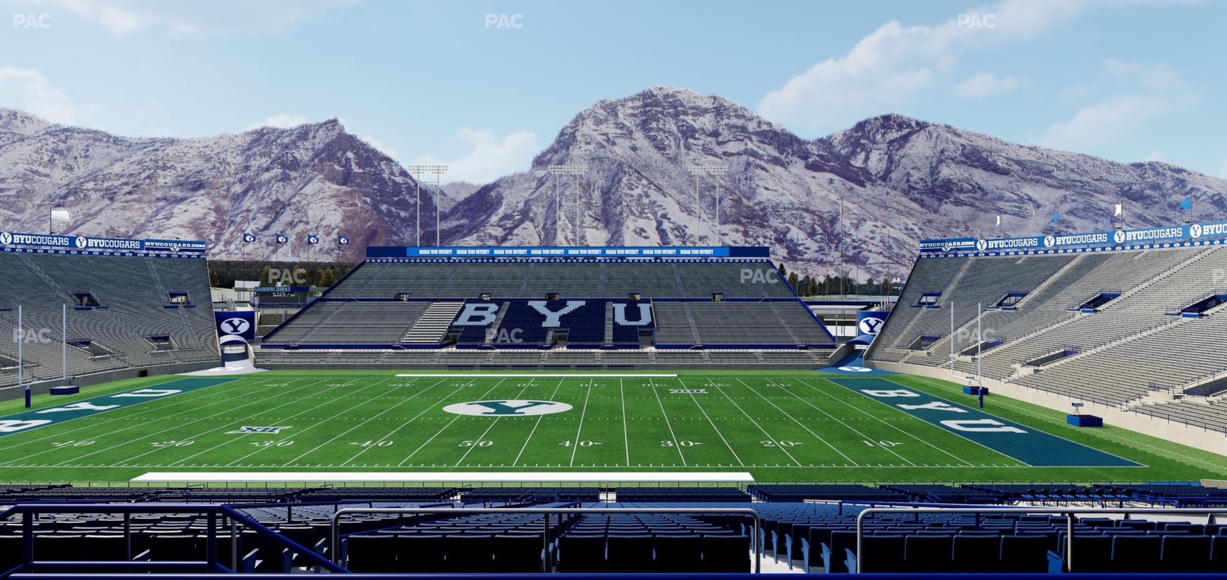 Seating view for LaVell Edwards Stadium Section 104