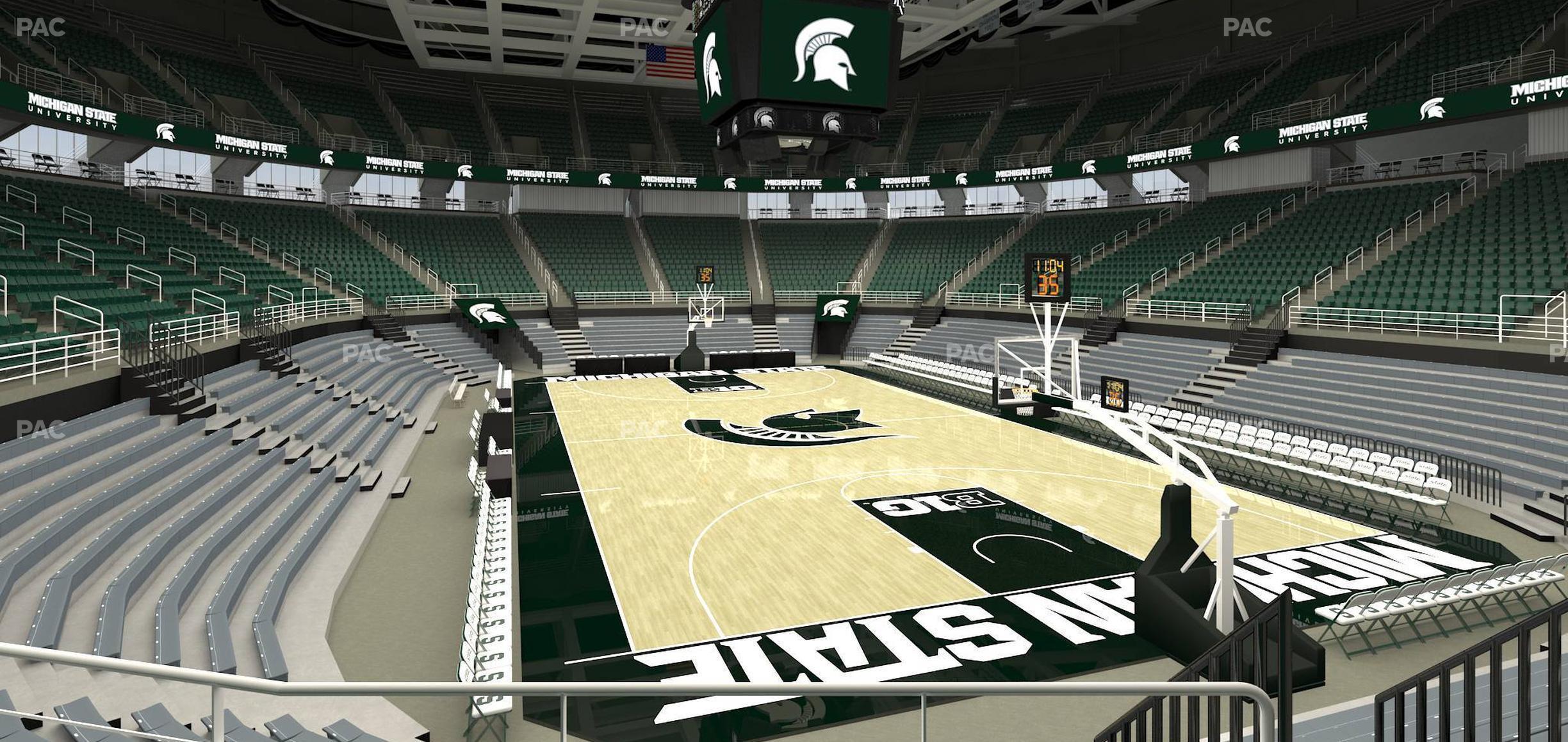 Seating view for Jack Breslin Student Events Center Section 102