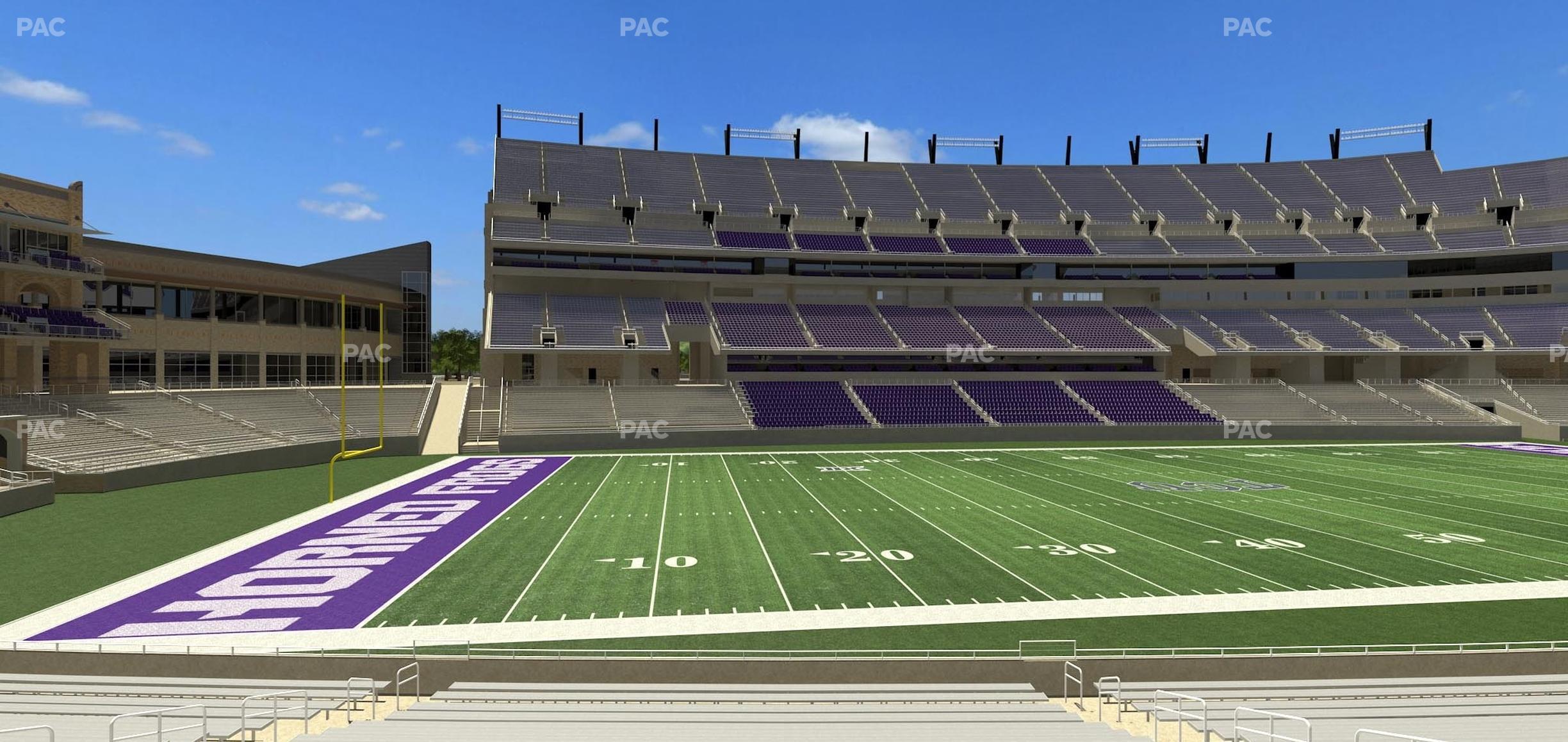 Seating view for Amon G Carter Stadium Section 127