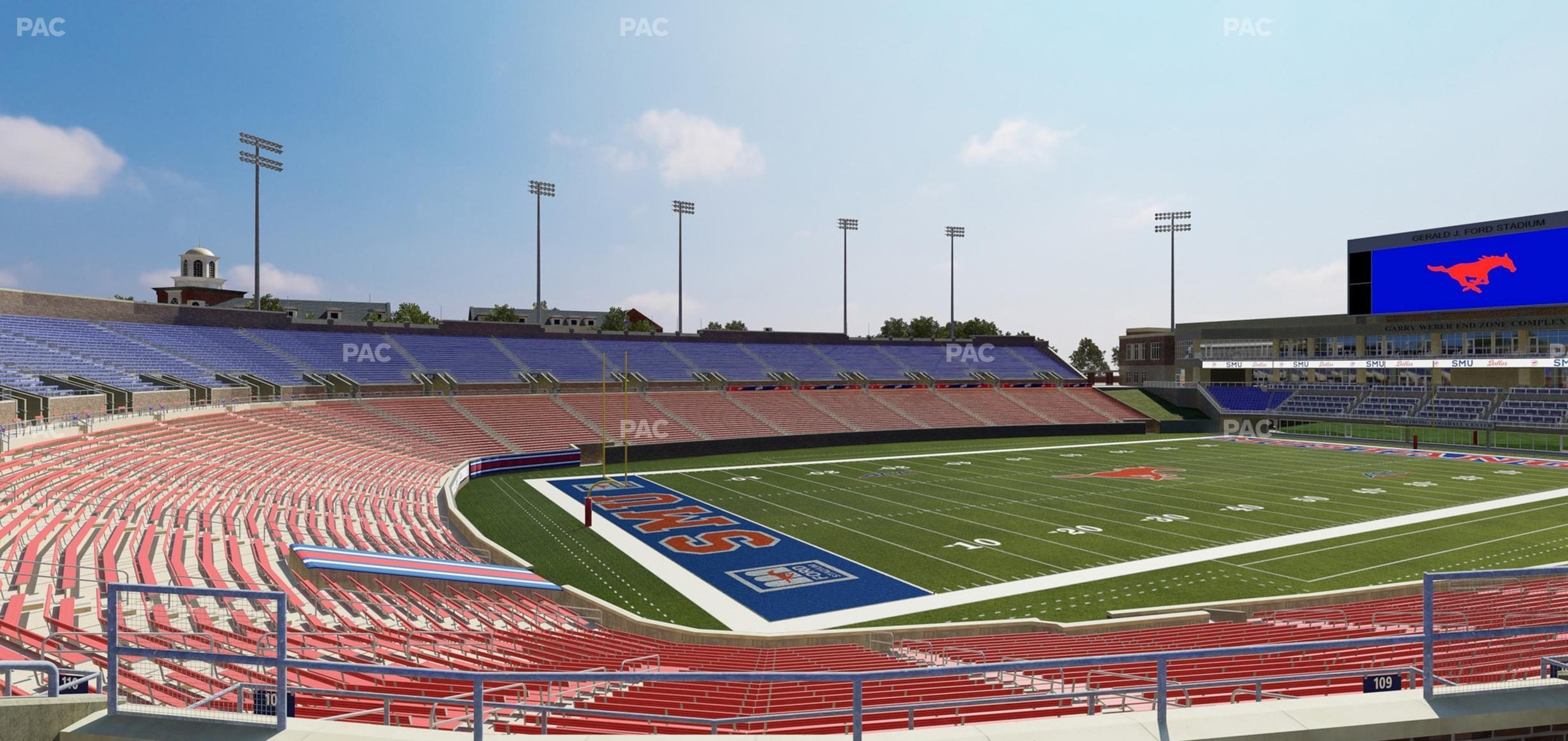 Seating view for Gerald Ford Stadium Section 209