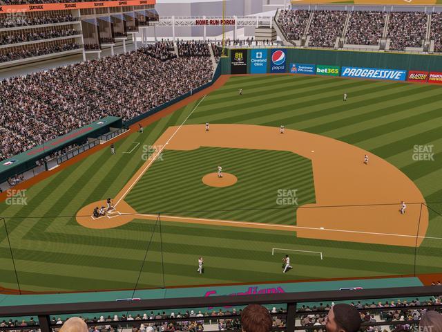 Seating view for Progressive Field Section 446