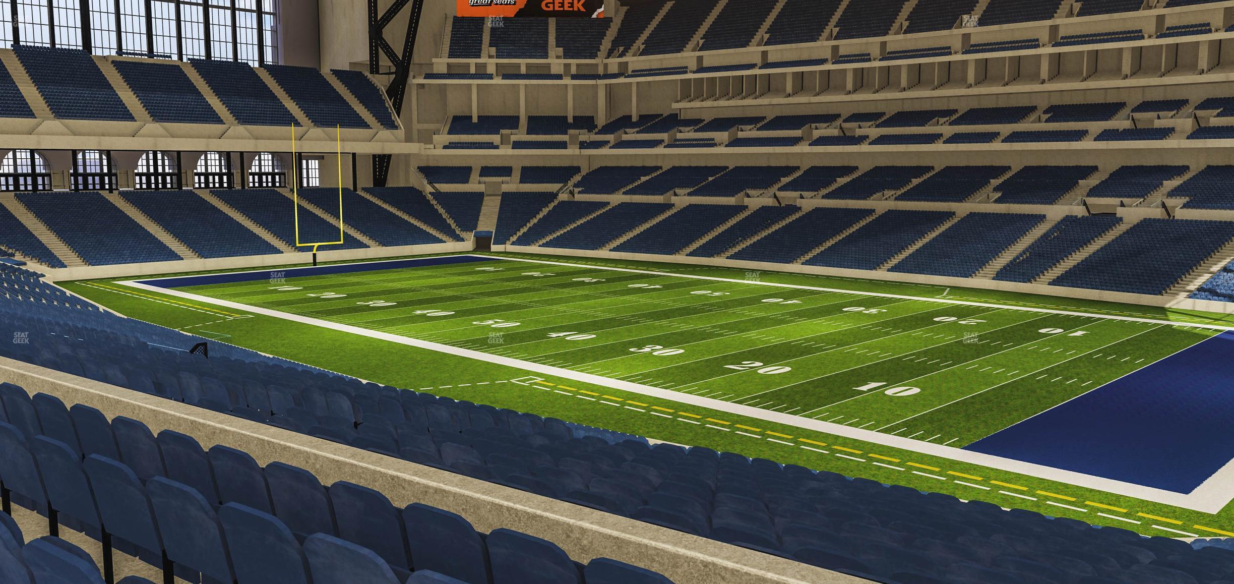 Seating view for Lucas Oil Stadium Section 235