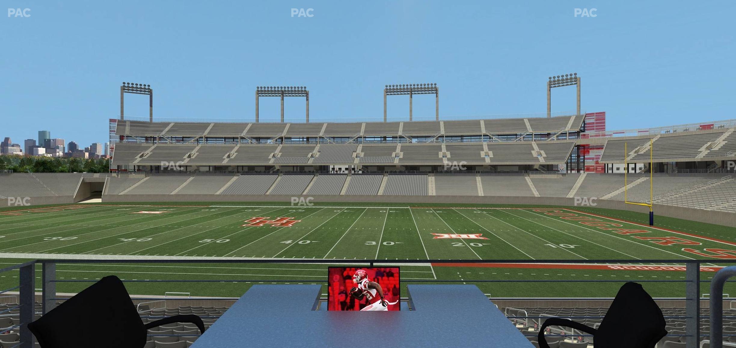 Seating view for TDECU Stadium Section Loge Box 10