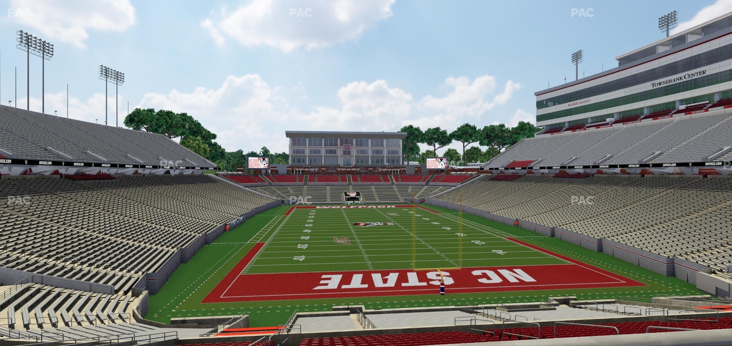 Seating view for Carter-Finley Stadium Section 223