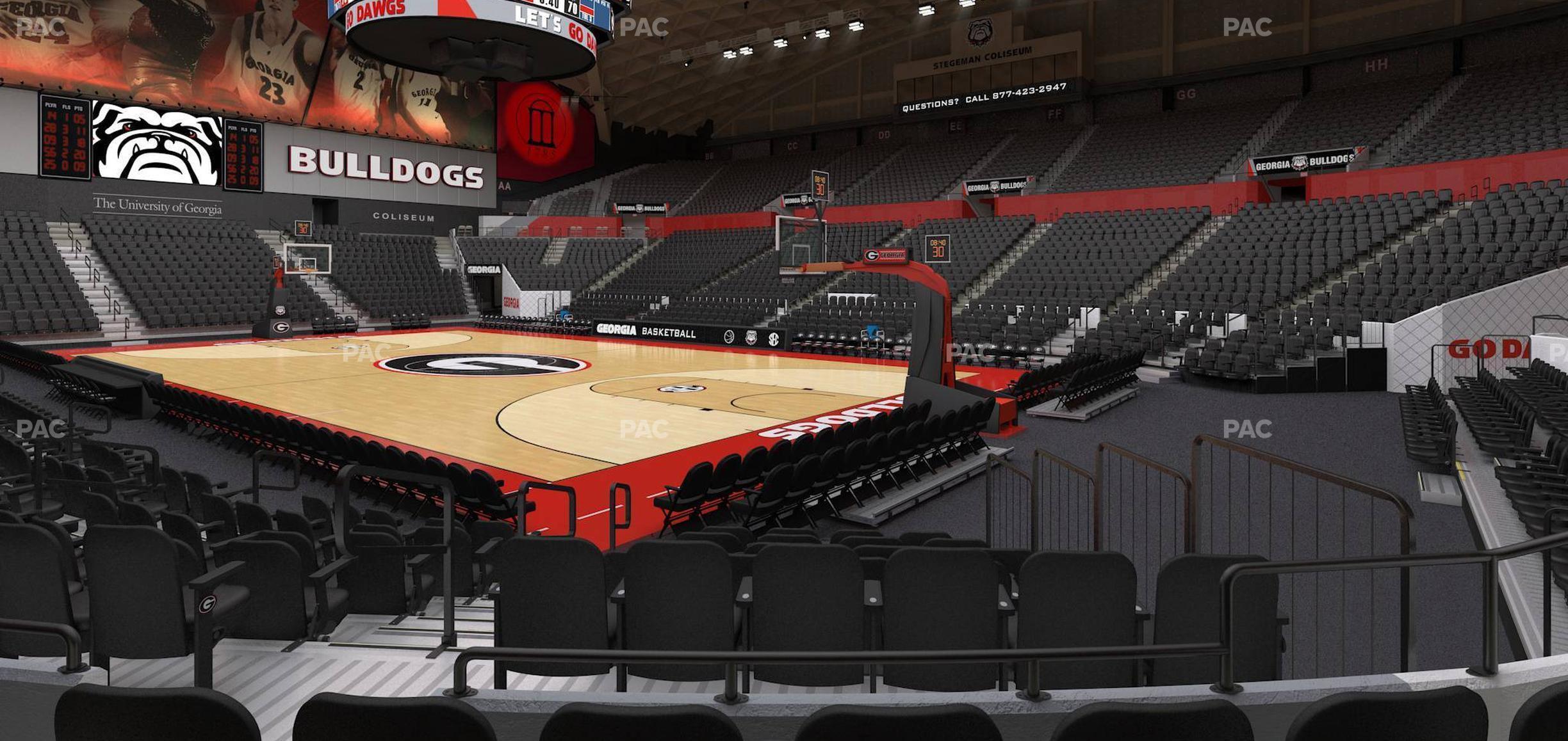 Seating view for Stegeman Coliseum Section Q