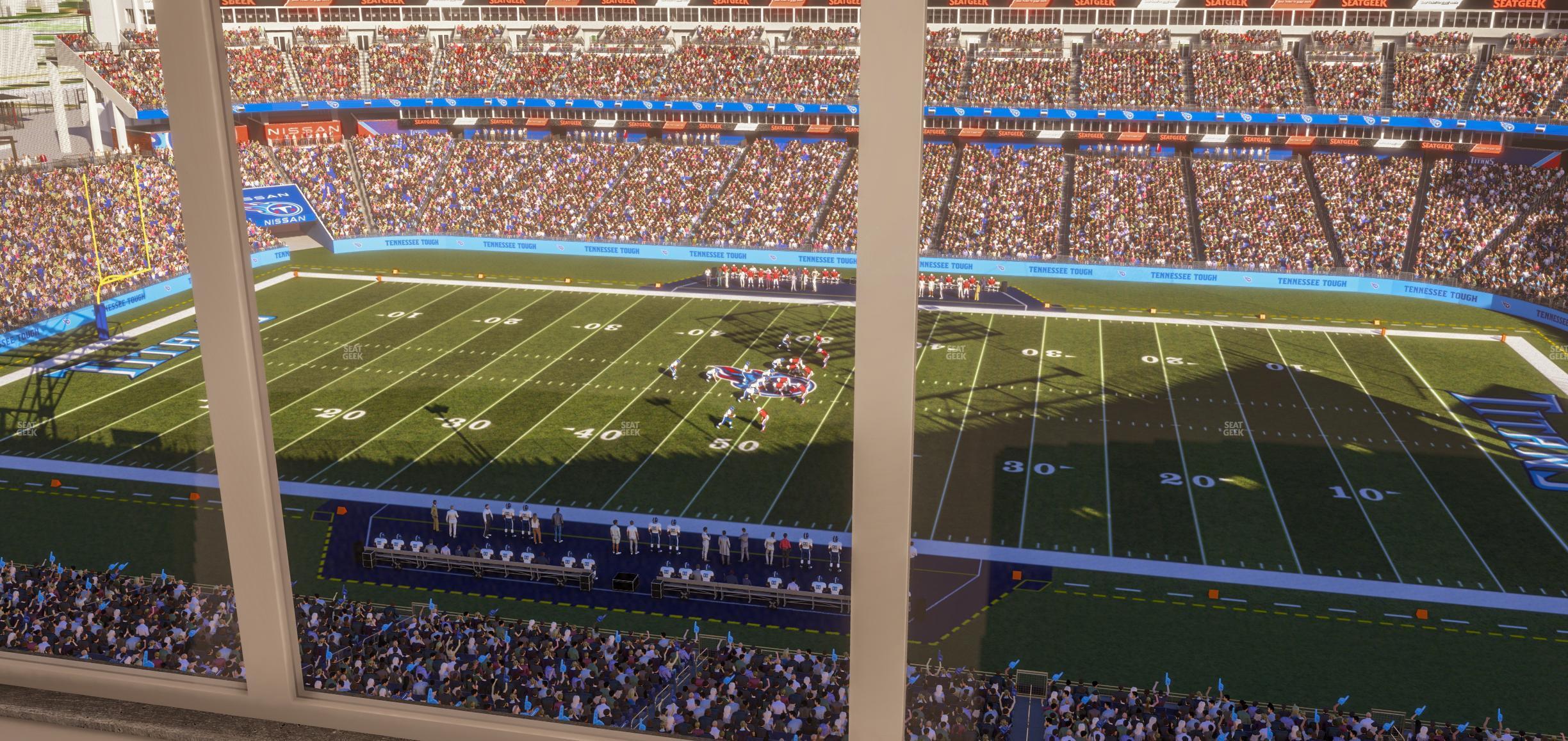 Seating view for Nissan Stadium Section Suite 665 W B