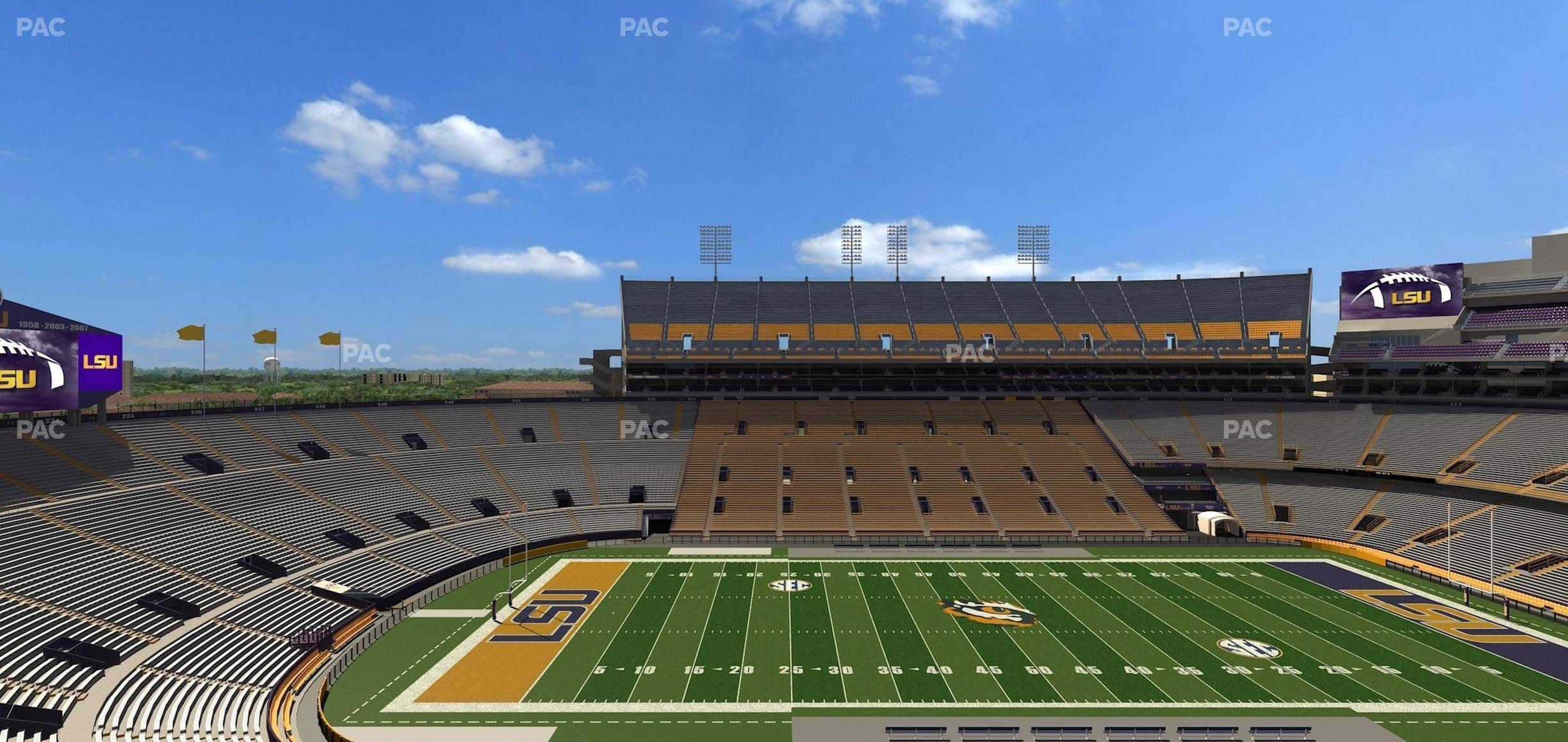 Seating view for Tiger Stadium Section Club 208