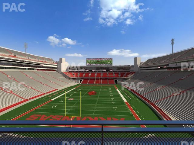 Seating view for Razorback Stadium Section Suite 25