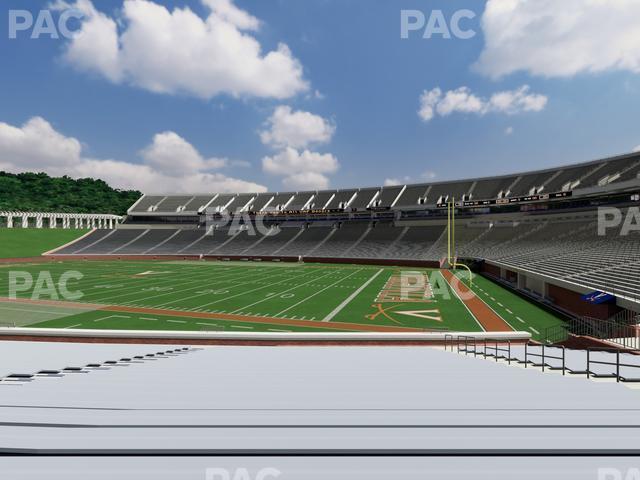 Seating view for Scott Stadium Section 121