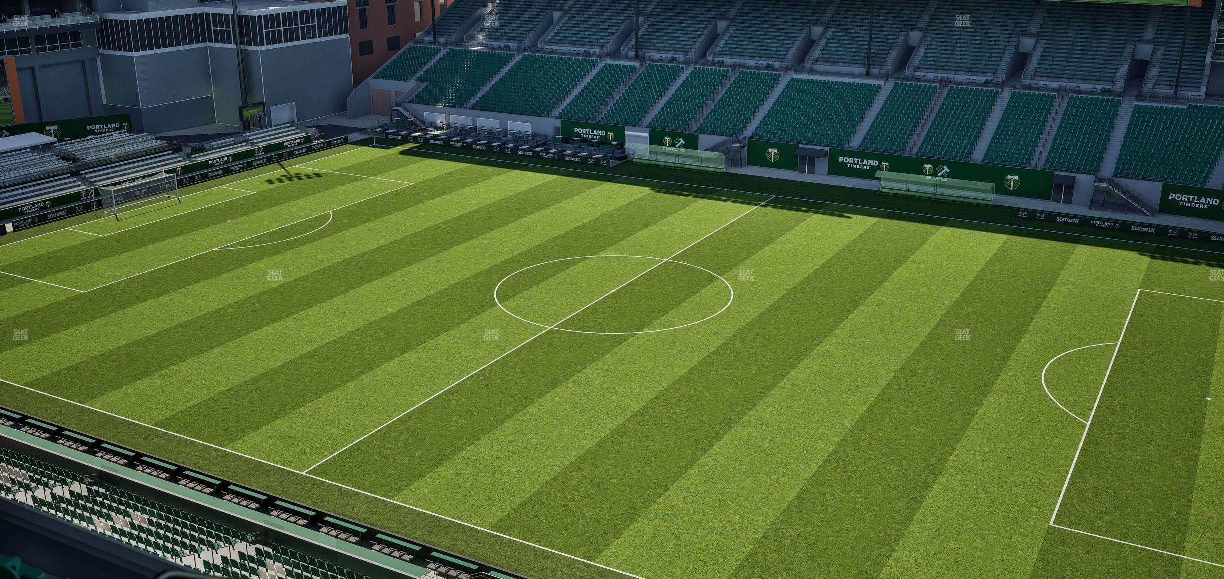 Seating view for Providence Park Section East Vista 9