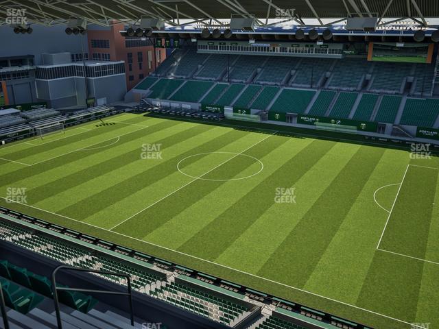 Seating view for Providence Park Section East Vista 9