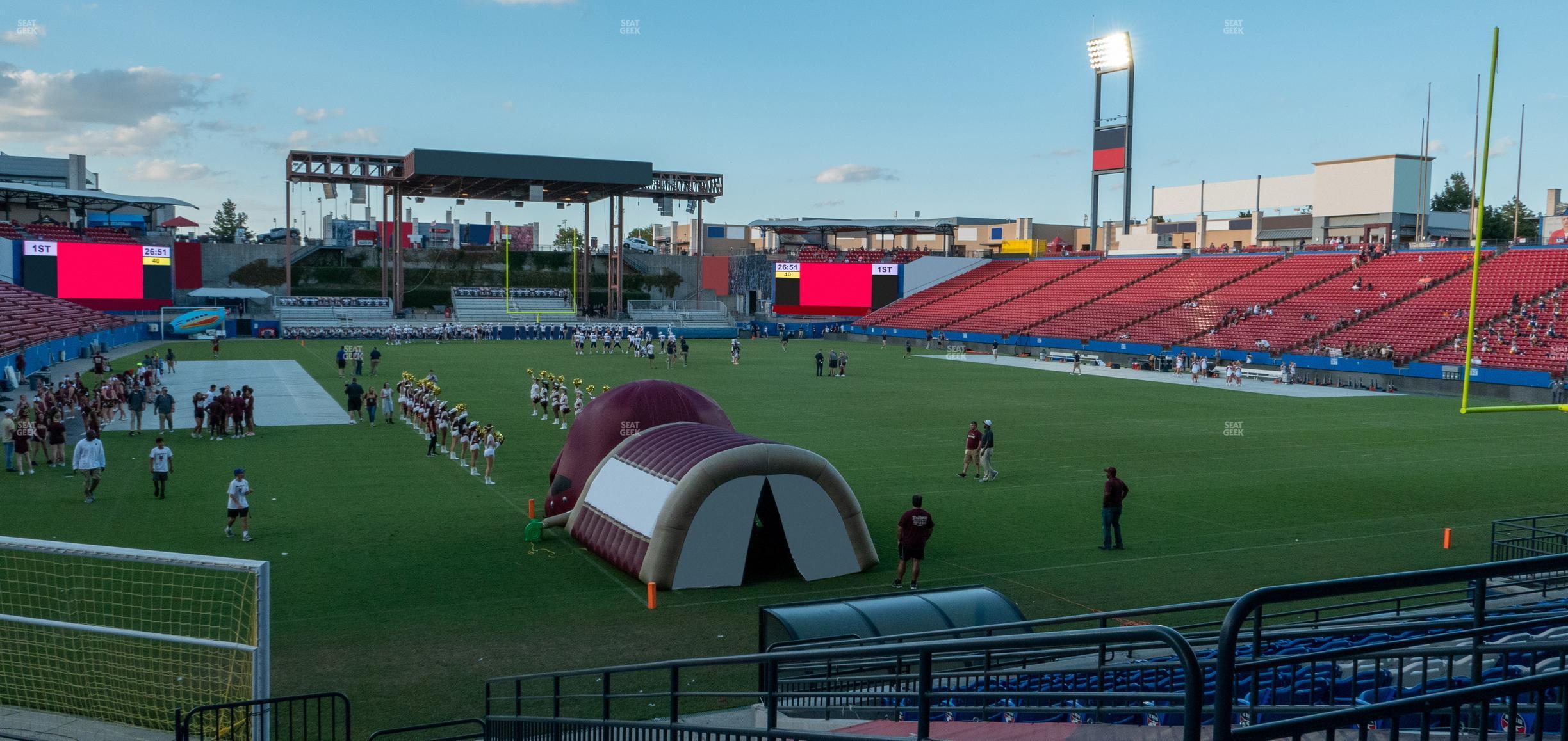 Seating view for Toyota Stadium Section 114