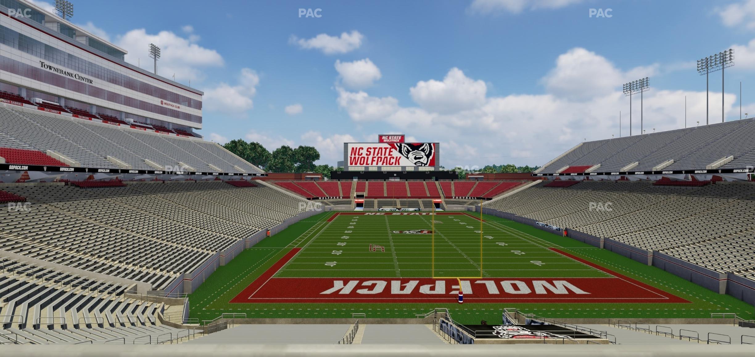 Seating view for Carter-Finley Stadium Section 213