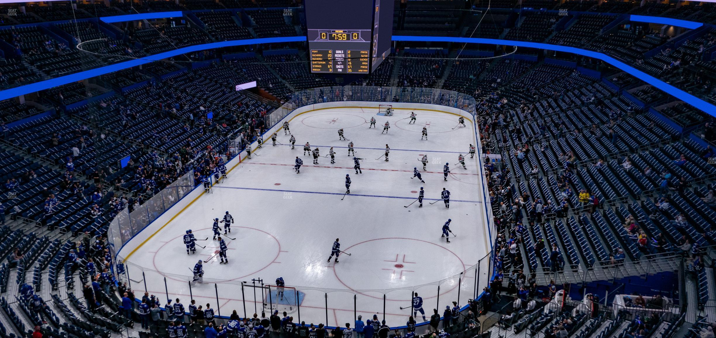 Seating view for Amalie Arena Section 323