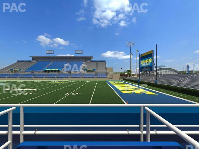 Seating view for Delaware Stadium Section East Box 54