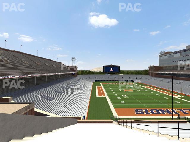 Seating view for Memorial Stadium - IL Section 137