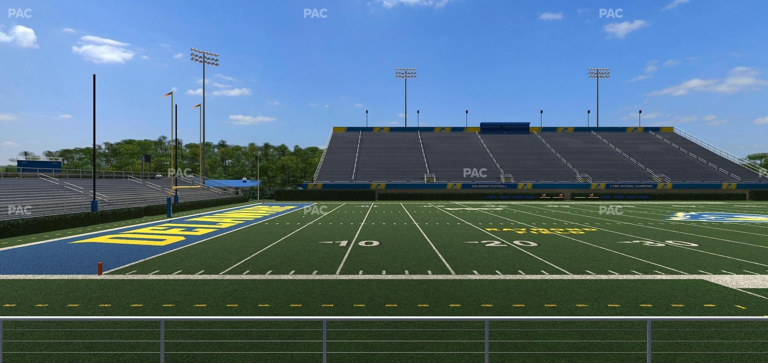 Seating view for Delaware Stadium Section 109