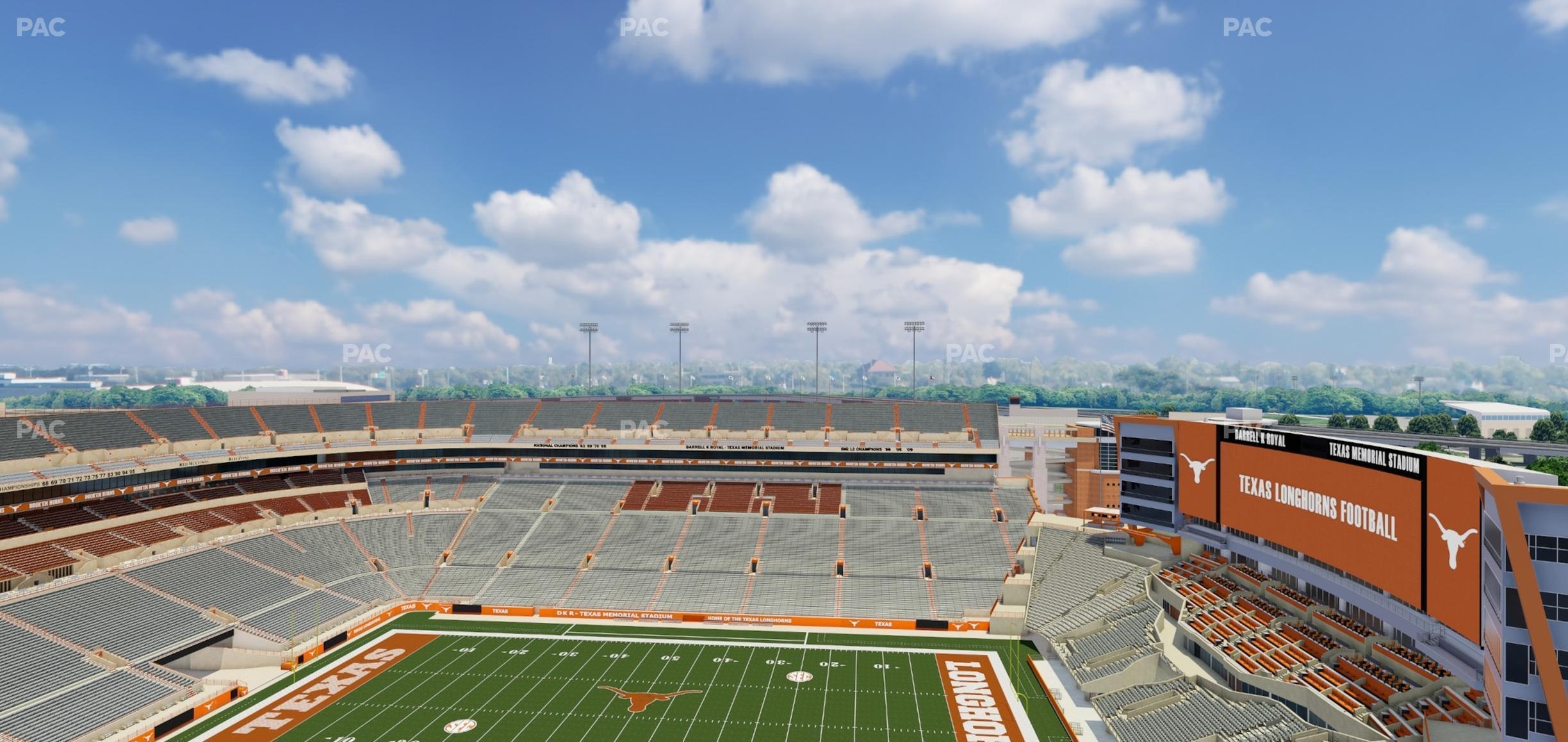 Seating view for Darrell K Royal - Texas Memorial Stadium Section 103