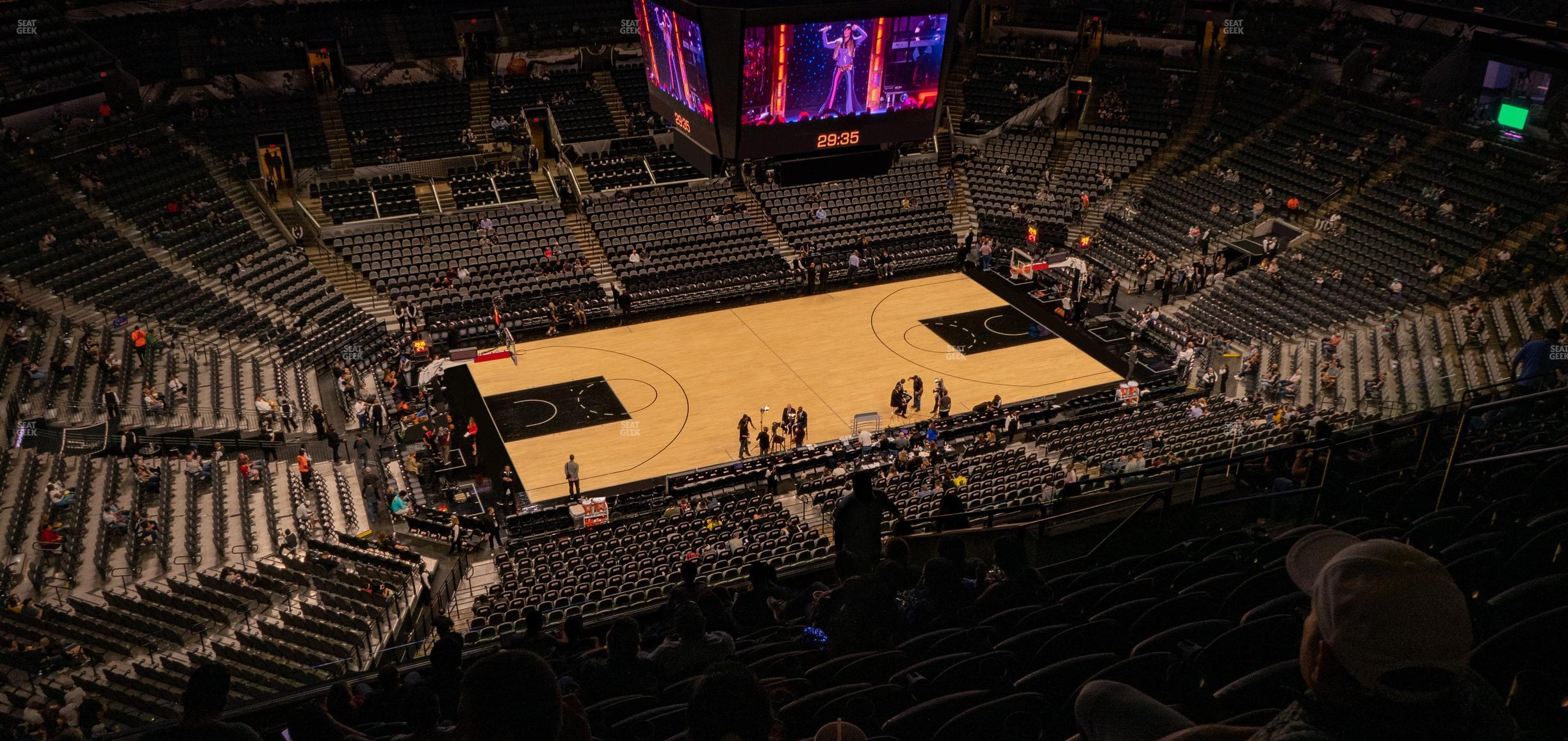 Seating view for Frost Bank Center Section 210